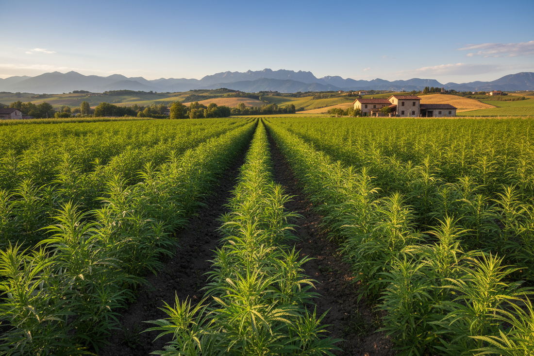 Canapa coltivata a Vicenza: territorio, rotazione e assorbimento di CO₂