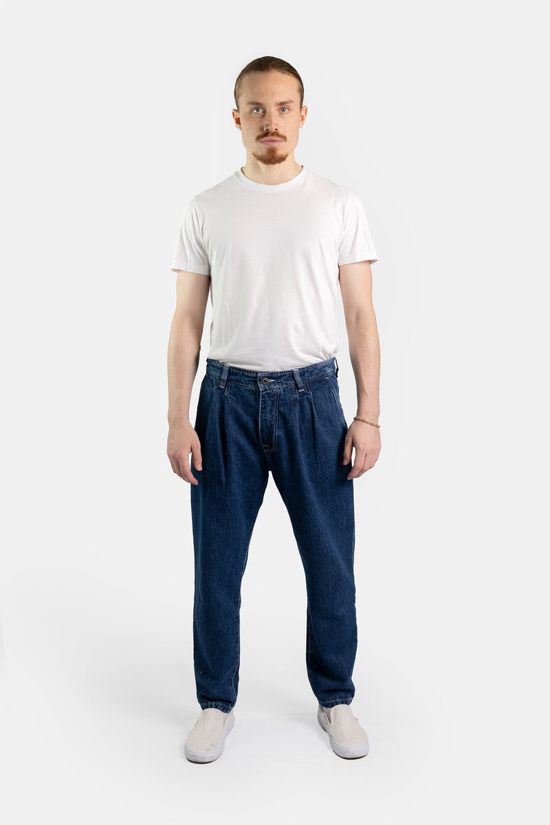 Jeans Mazzini carrot in canapa e cotone