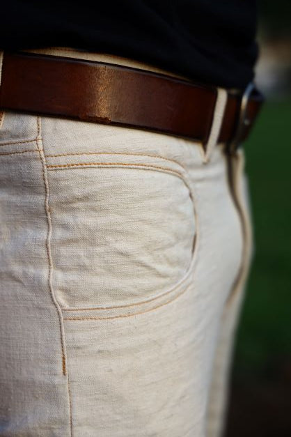 Jeans-short-Amerigo-canapa-secolare-panna-dettaglio1