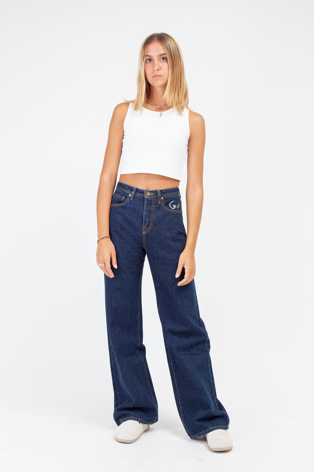 Jeans Carmagnola donna in canapa e cotone